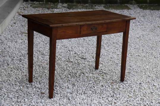 French Cherrywood One Drawer Side Table