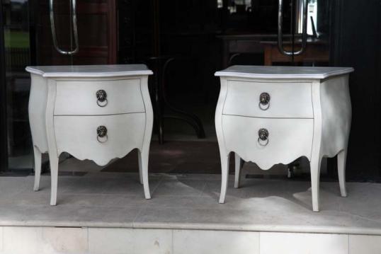 Pair of Bombe Commodes