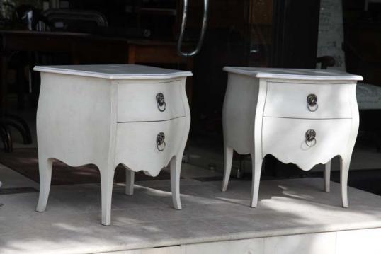 Pair of Bombe Commodes