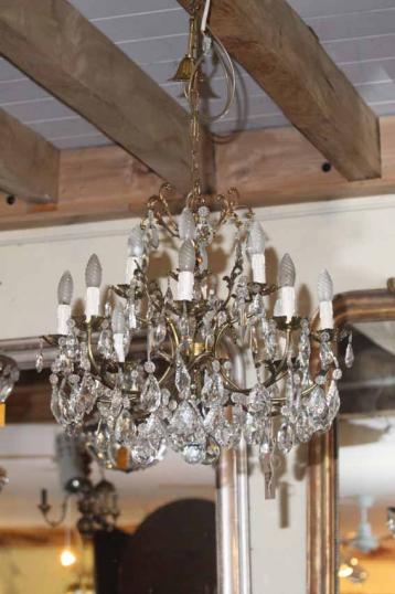 Antique Twelve Light Chandelier