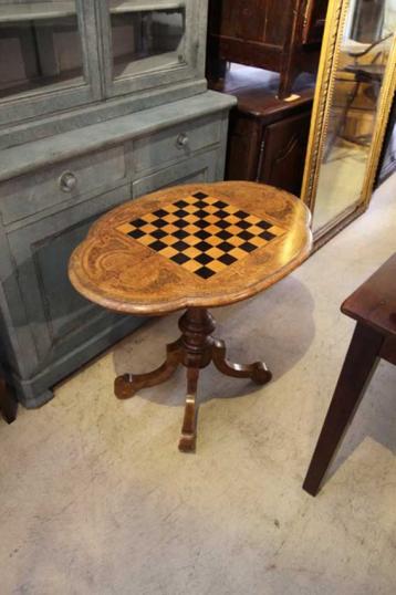Inlaid Table with Chess Board