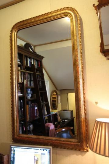 Louis Philippe Mirror with Pie Crust Edge Moulding