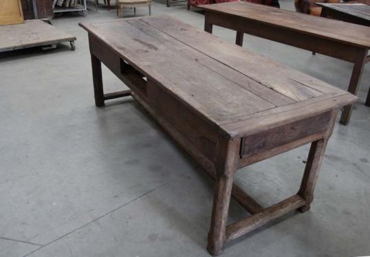 Three Drawer Chestnut Side Table