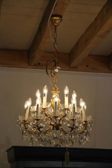 Antique Italian Fifteen Light Chandelier