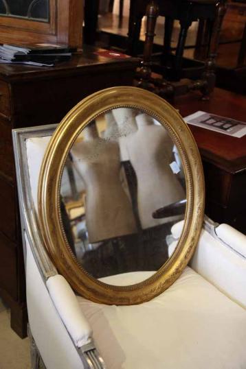 Small Oval Louis Philippe Mirror