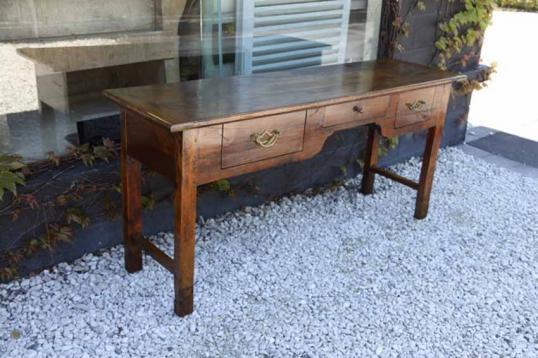 French Louis XIV Three Drawer Side Table