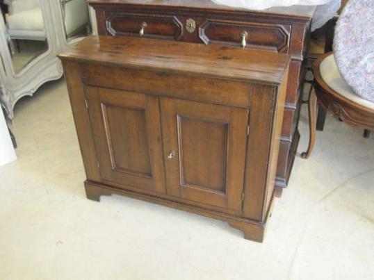 English Oak Narrow Cupboard