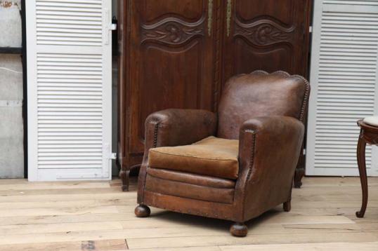 A French Leather Club Chair