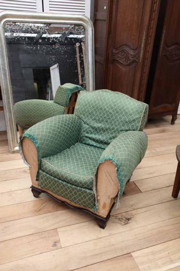 Pair of Antique Club Chairs