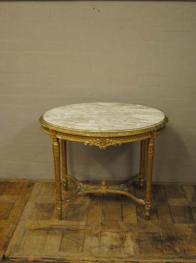 Louis XVI Marble Top Console