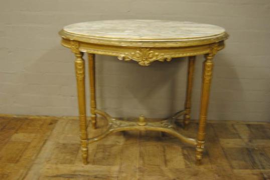 Louis XVI Marble Top Console