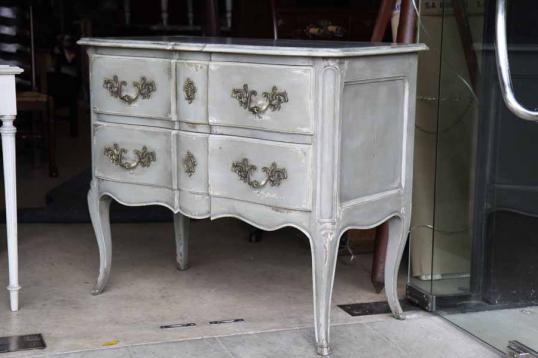 Louis XV Painted Commode with Two Drawers