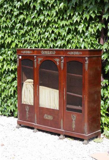 Marble Topped French Empire Cupboard