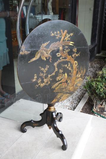 Black English Chinoise Table