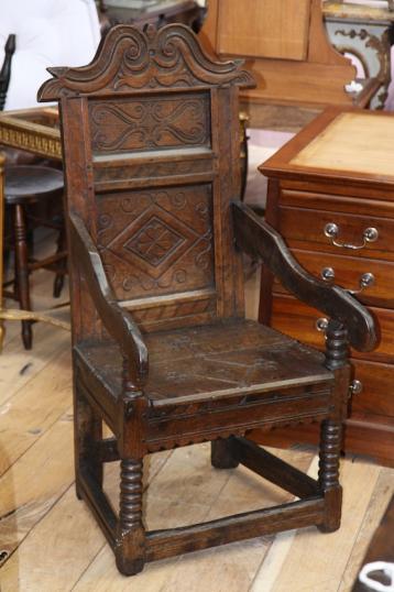 English Oak Jacobean Chair