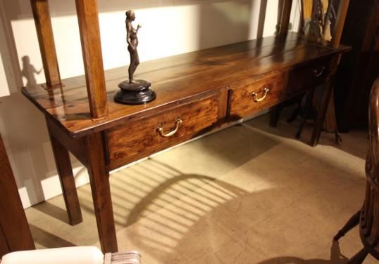 Three Drawer Chestnut Sidetable