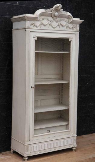 One Door Painted French Armoire