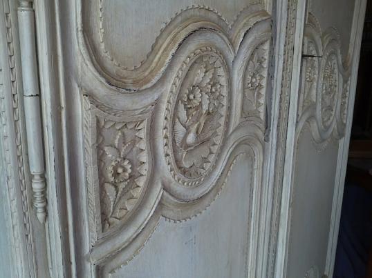 Painted French Oak Armoire