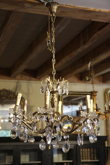 Antique Six Light Chandelier