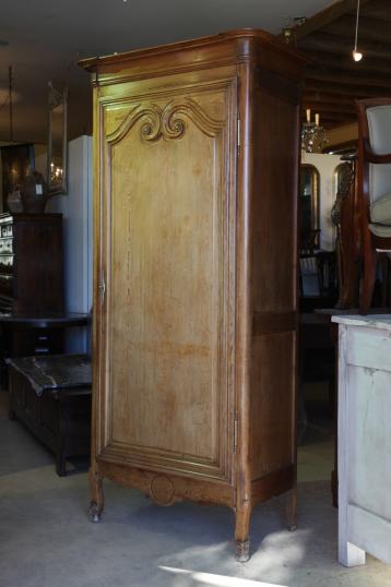 French Single Door Armoire or Bonnetiere