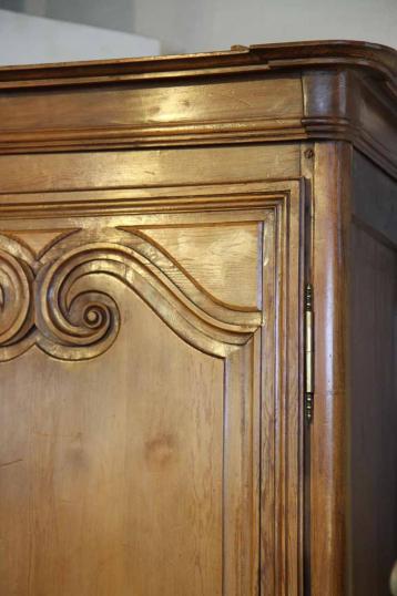 French Single Door Armoire or Bonnetiere