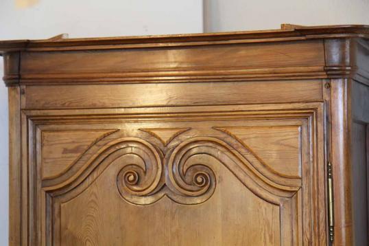 French Single Door Armoire or Bonnetiere