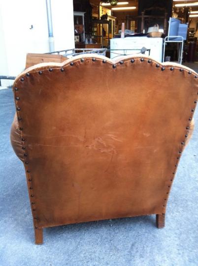 French Leather Club Chair