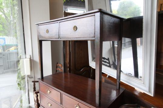 English George II Two Drawer Sidetable