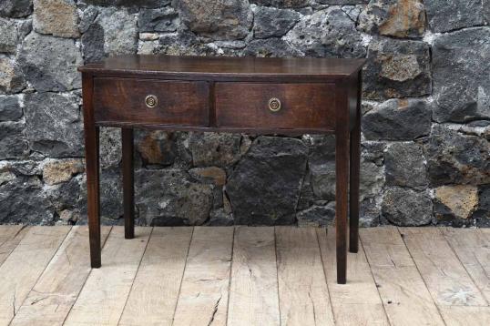 English George II Two Drawer Sidetable