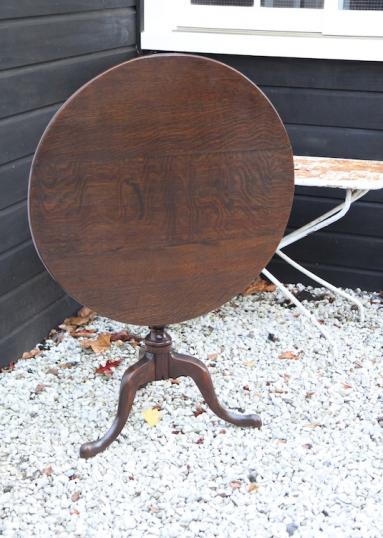 English Wine Table with Turned Stem