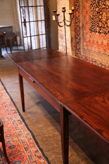 French Provincial Draw Leaf Dining Table