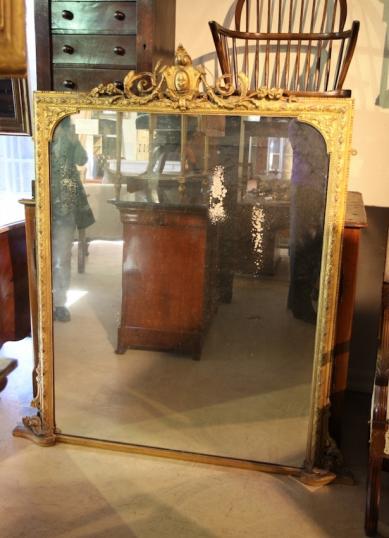 Ornate French Antique Mirror