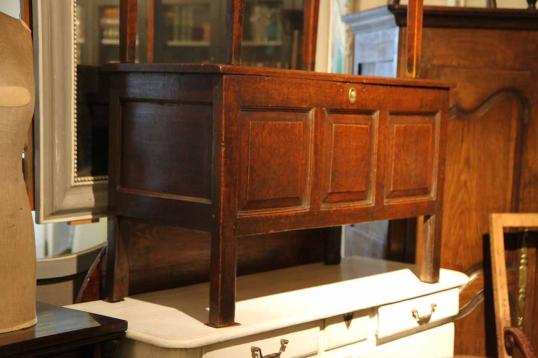 Three Panelled Georgian Oak Coffer