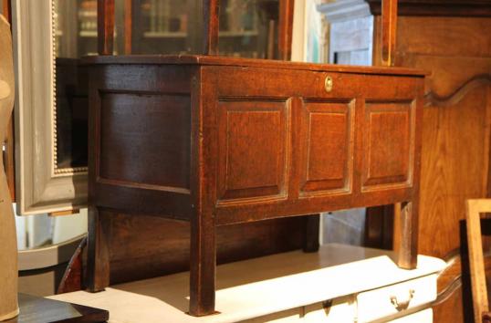 Three Panelled Georgian Oak Coffer