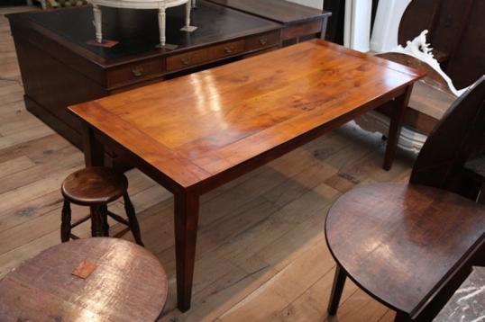 Large French Cherrywood Dining Table