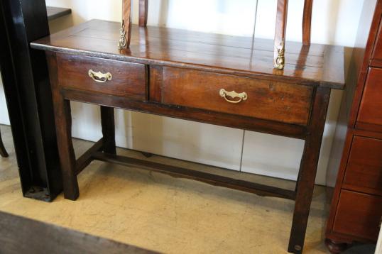 French Chestnut Two Drawer Sidetable