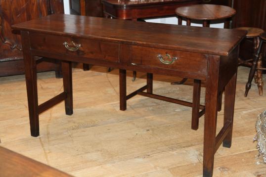 French Two Drawer Sidetable