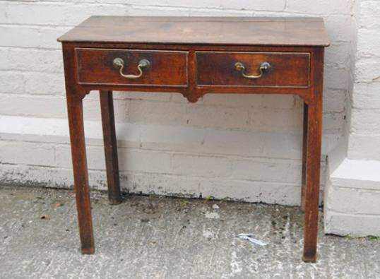 George II Two Drawer Sidetable