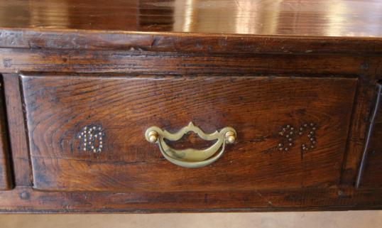 Three Drawer Chestnut Sidetable