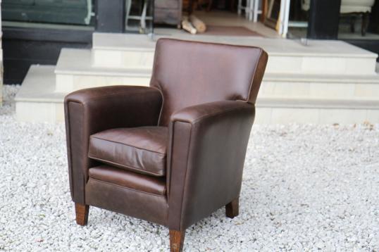 Leather Club Chair Victor MK V