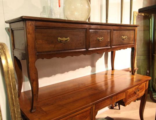 French Louis XIV Three Drawer Sidetable