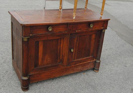 French Empire Two Door Dresser Base