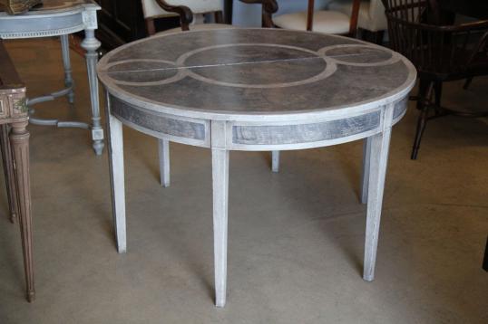 Two Half Round Gustavian Tables