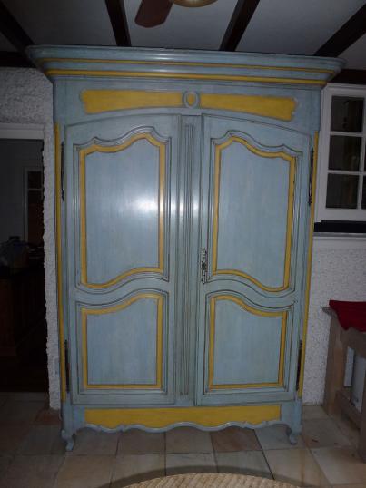 18th Century French Painted Armoire