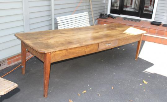 French Chestnut Provincial Dining Table