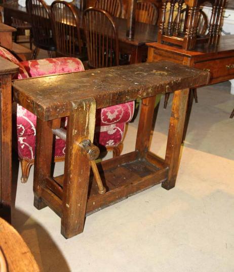 French Chestnut Work Bench