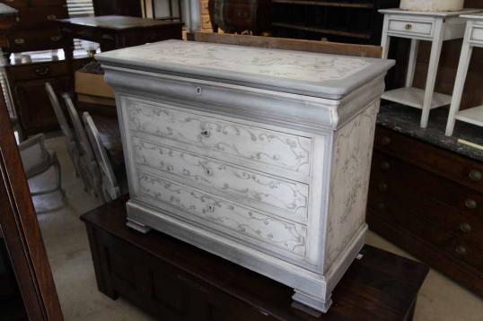 Louis Philippe French Painted Commode