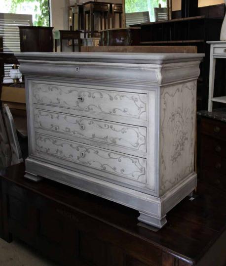 Louis Philippe French Painted Commode