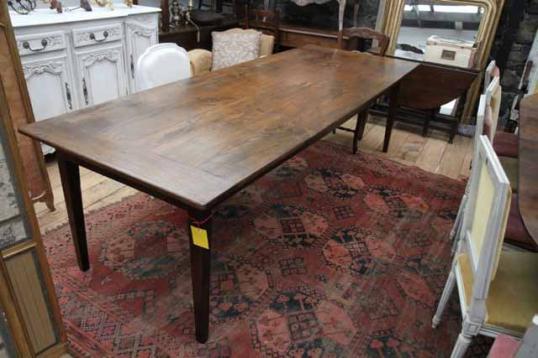 Large French Provincial Chestnut Dining Table