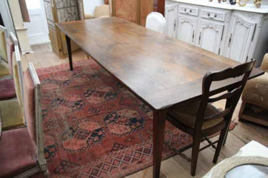 Large French Provincial Chestnut Dining Table